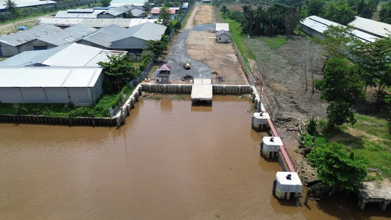 Tampak udara fasilitas dermaga TUKS dan area operasional